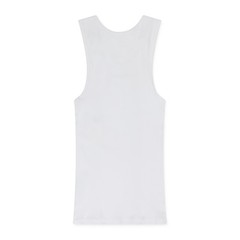 AIME LEON DORE White Embroidered Logo Tank Top SIZE S $80