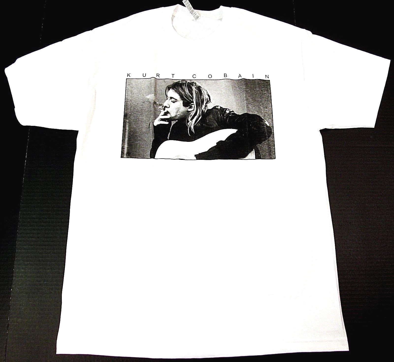 Kurt Cobain T-shirt Nirvana Grunge Rock Tee Men M-2XL 100% Cotton White New gallery