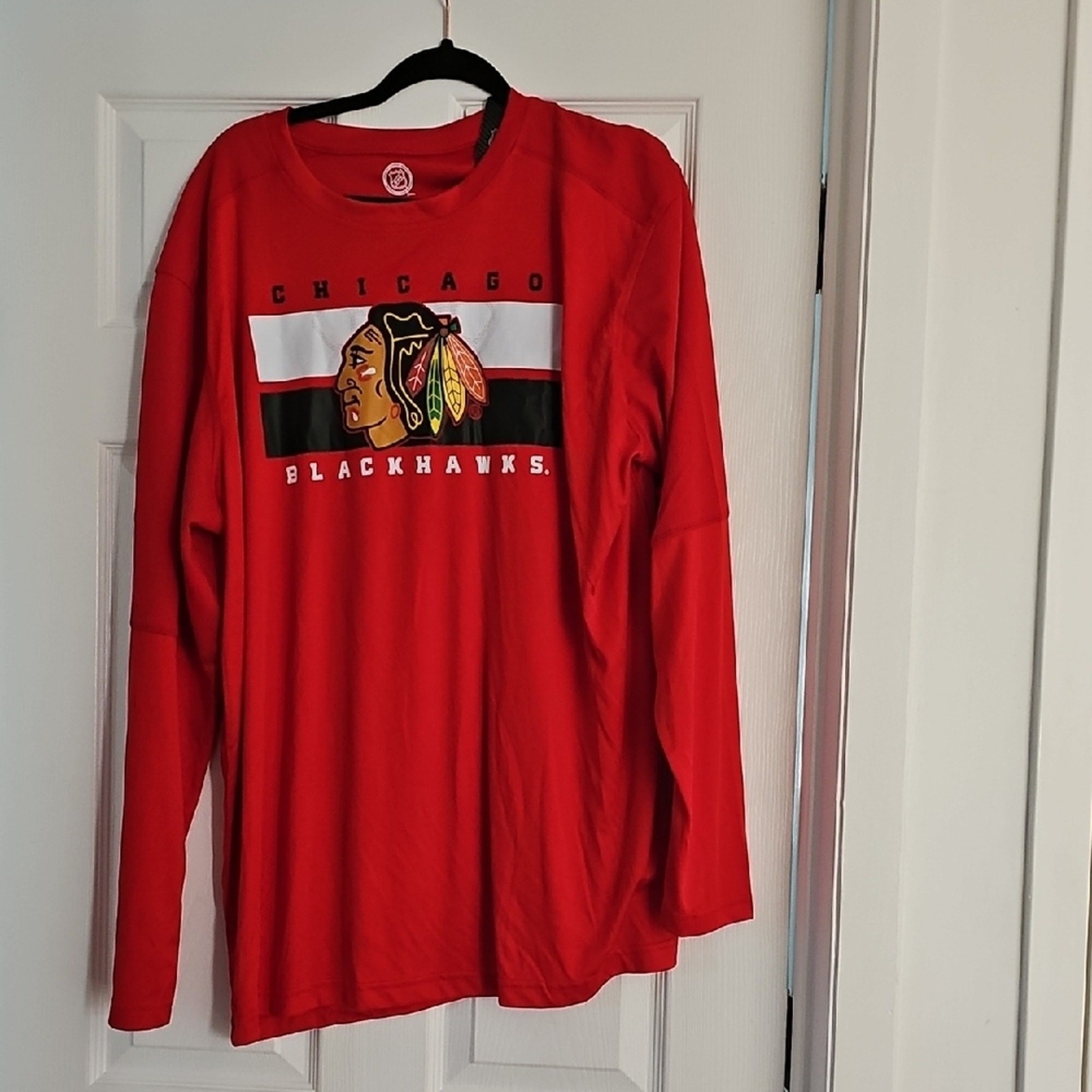 Chicago Blackhawks Red Graphic Long Sleeve Shirt 2XL gallery