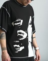 Oversized T-shirt OGONPUSHKA Chix black