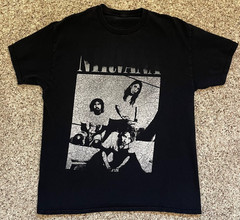 Nirvana Distressed Band Photo Black Short Sleeve Large T-Shirt 90’s Grunge