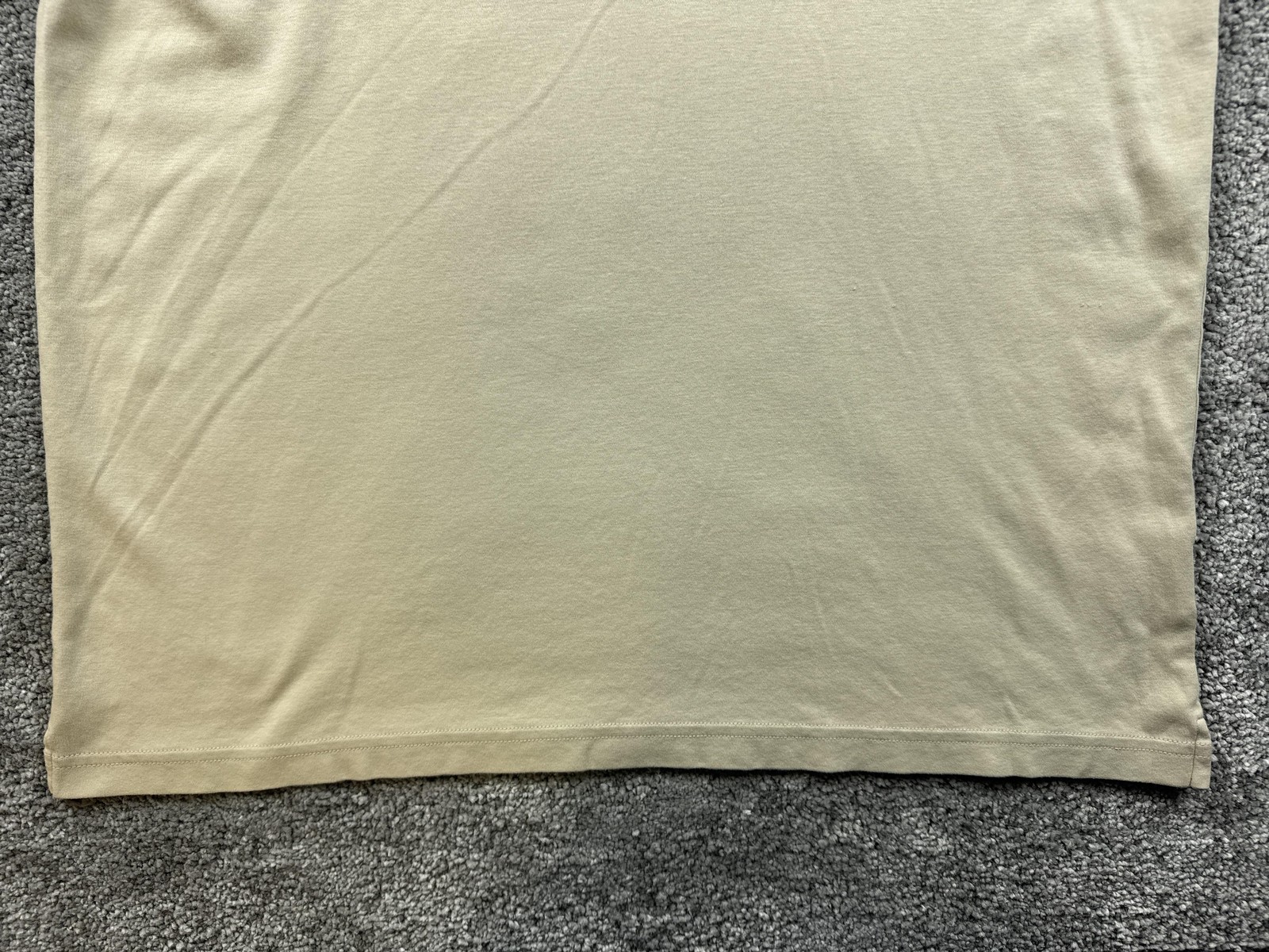 Kirkland Signature Shirt Mens 2XL Beige Pima Cotton Crew Neck Tagless Basic gallery