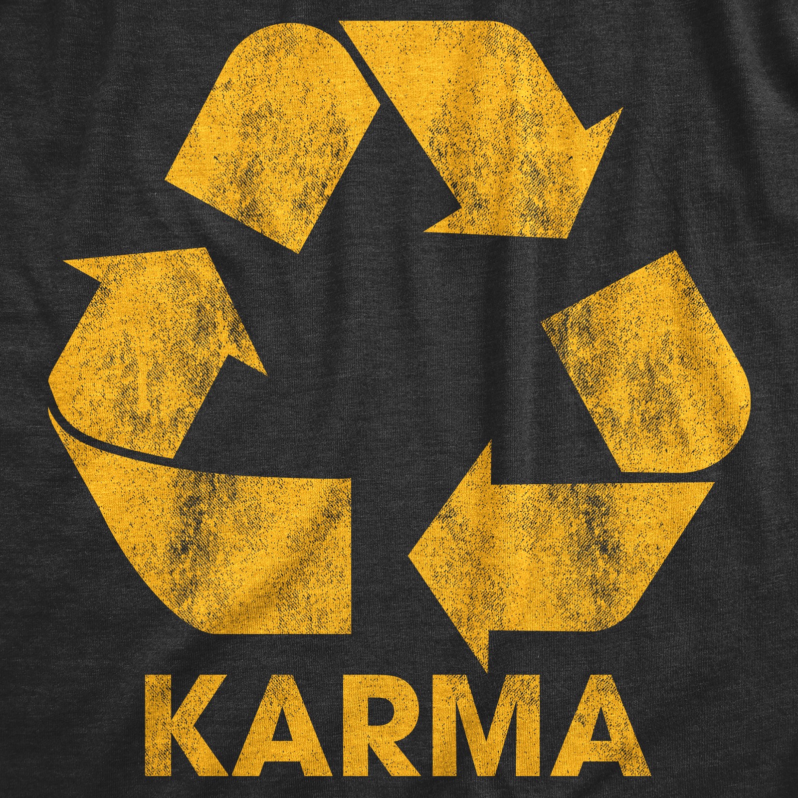 Mens Karma Recycler Tshirt Funny Motivational Positivity Universe Graphic gallery