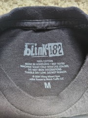 Blink-182 Since 1992 Men’s M Black Double-Sided Graphic Cotton Knit T-Shirt