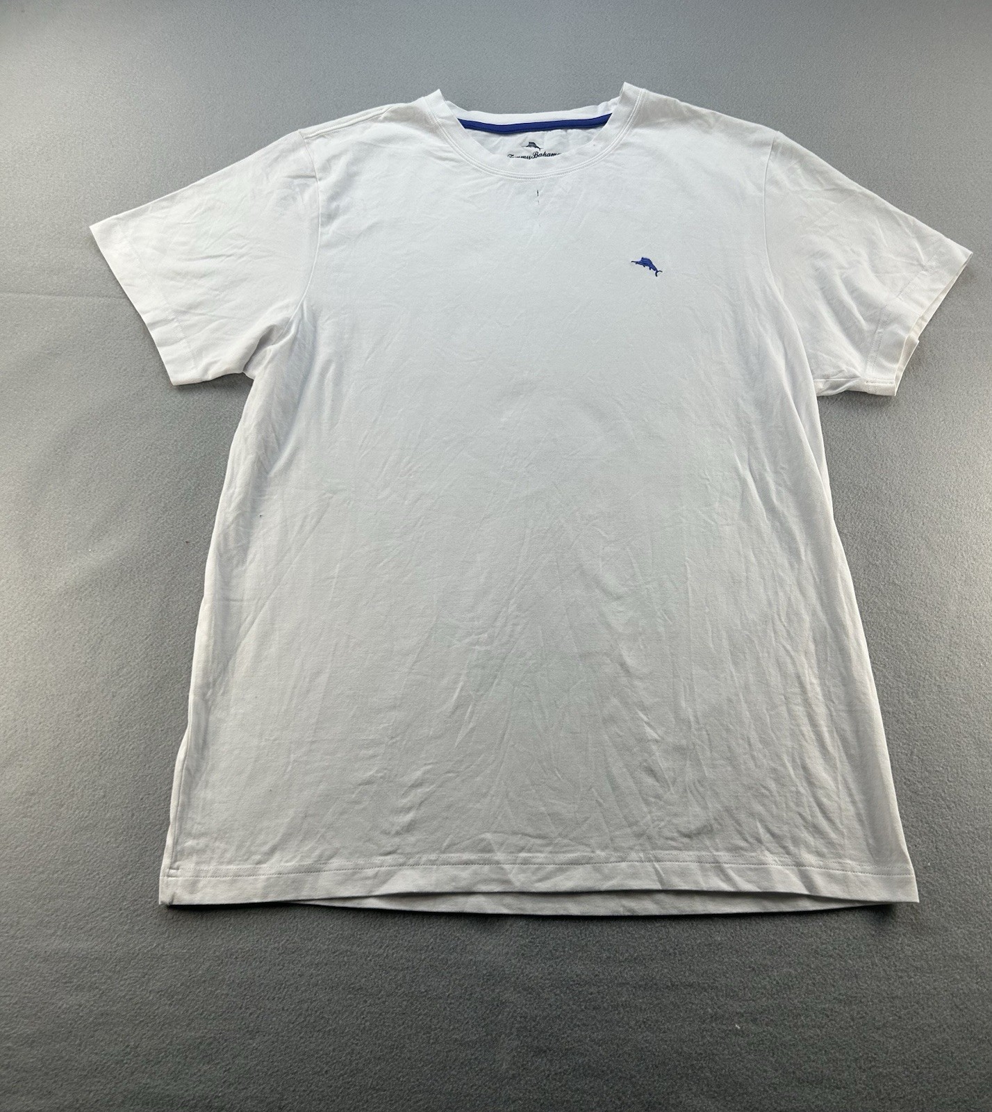 Tommy Bahama Men Shirt White M Cotton Spandex Lounge Sleepwear NWOT Marlin Logo gallery