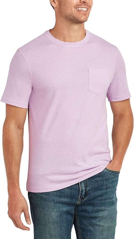 Member's Mark Men's 2-Pack Short Sleeve Everyday Soft Wash Tee Size S Purple gallery