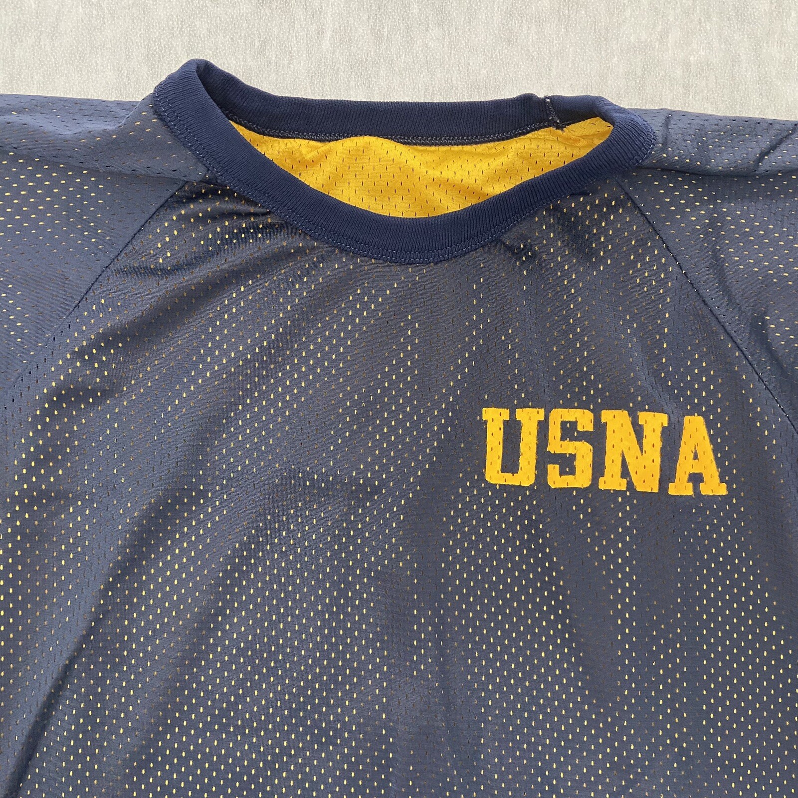 VINTAGE USNA Jersey Adult Medium Champion Naval Academy Reversible Mesh Shirt M gallery