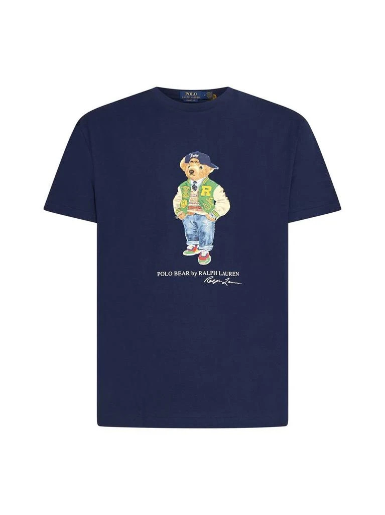 Polo Ralph Lauren Classic Fit Polo Bear Varsity Jersey T-Shirt Navy Short Sleeve gallery