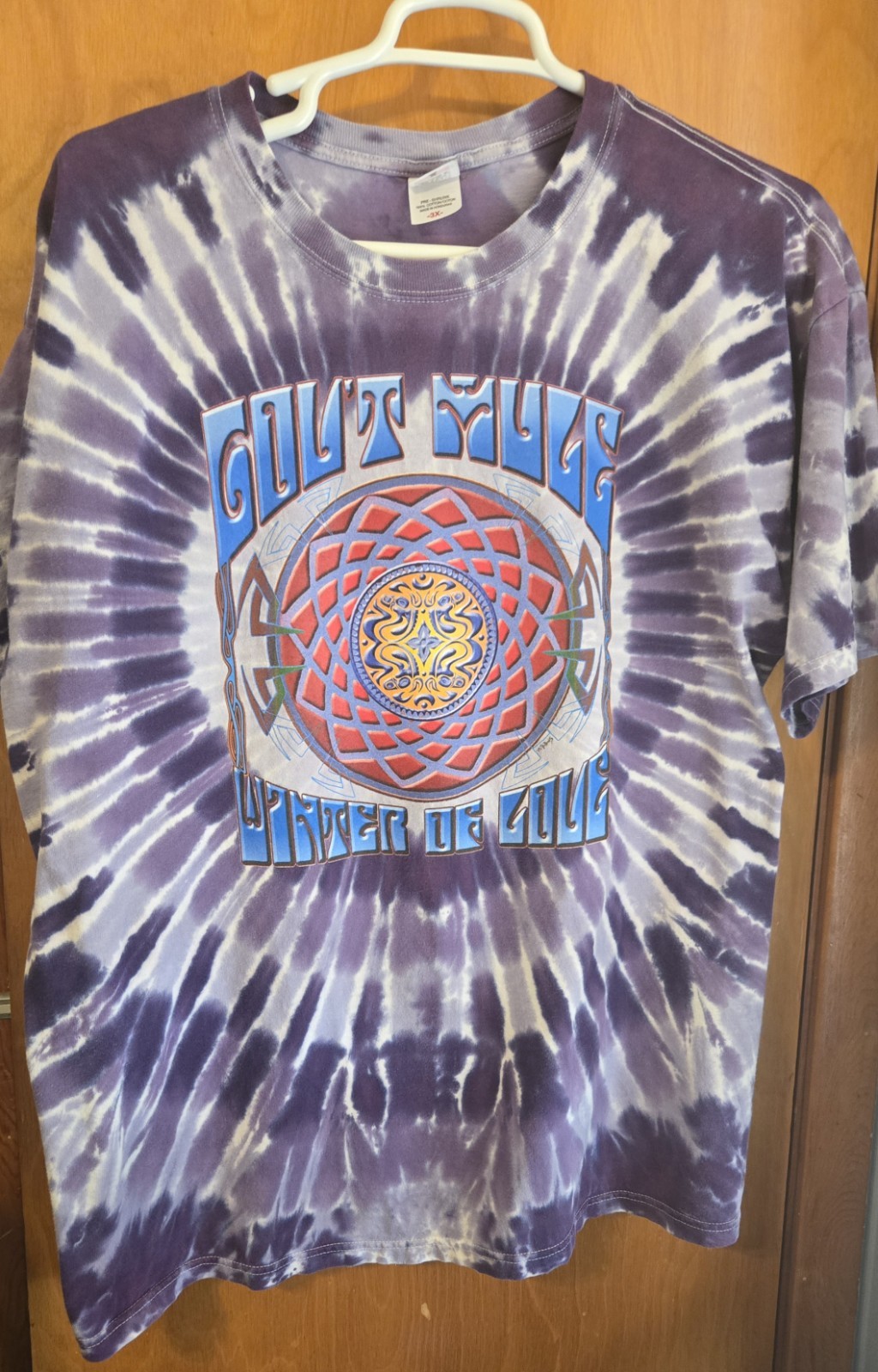 Gov't Mule Winter of Love Concert T Shirt Tie Dye Purple Anvil 3XL 100% Cotton gallery