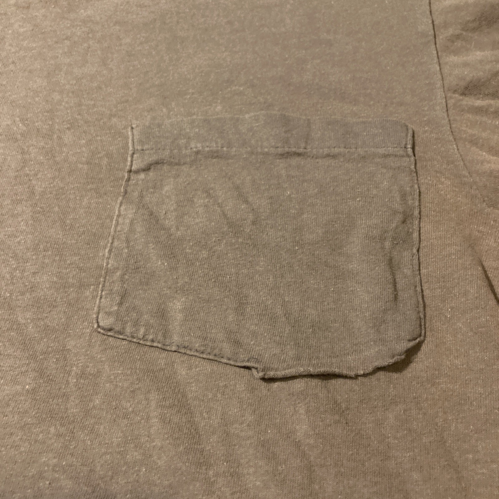 Vintage 80s 90s Hanes Blank Single Stitch T Shirt Boxy M/L USA Gray Brown gallery
