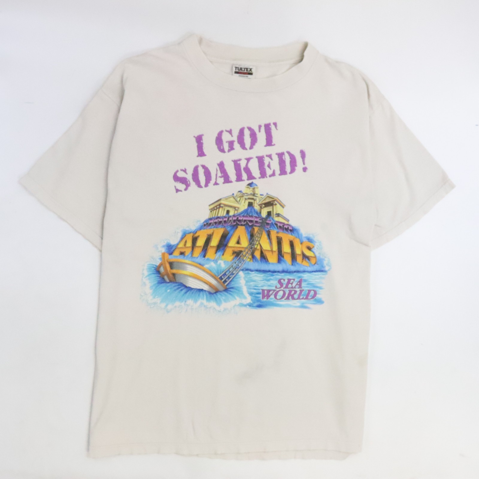 Vintage I Got Soaked Journey To Atlantis Sea World T-Shirt Size XL gallery