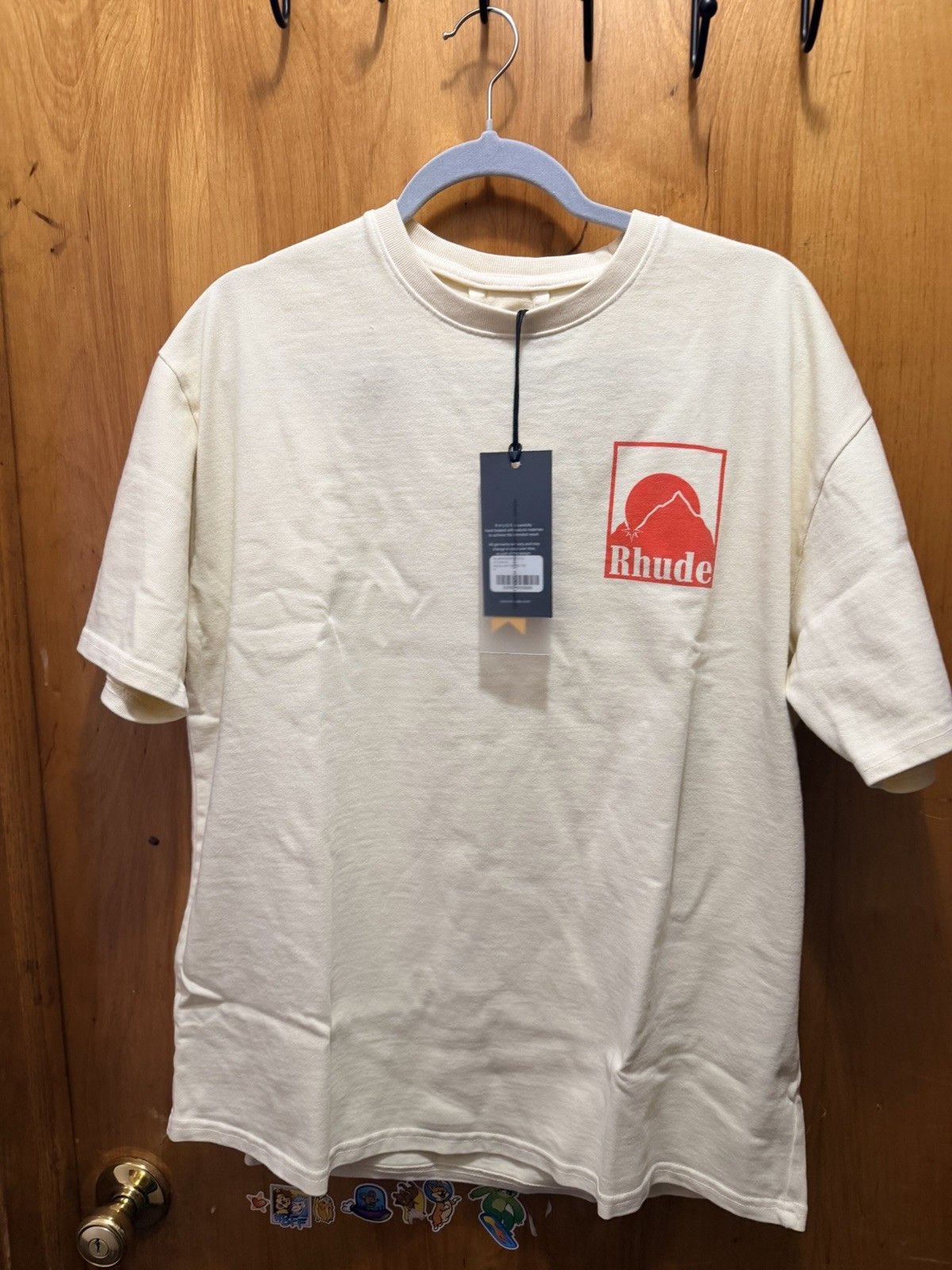 Rhude Moonlight Badge Tee Logo Graphic Crew Neck Short Sleeve T-Shirt Men M gallery