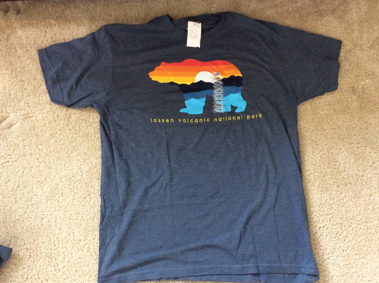 Lassen Volcanic National Park T-shirt XL Blue gallery