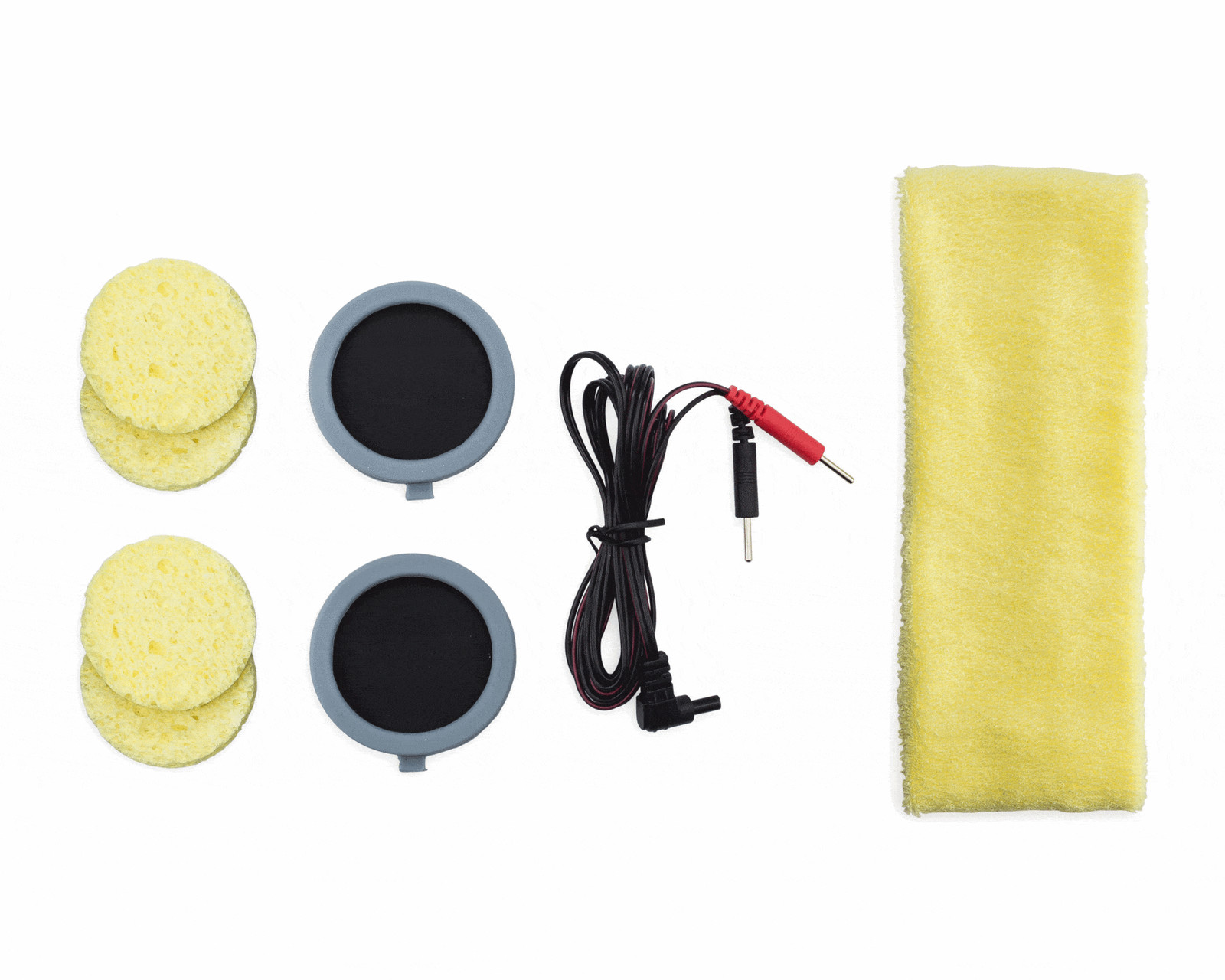 Accessory Kit with Sponges, Wires, Electrodes, Headband for TheBrainDriver v2/v2
