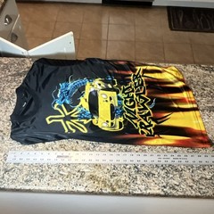 No Boundaries Night Crawler Dragon Car Graphic T-Shirt Black XL