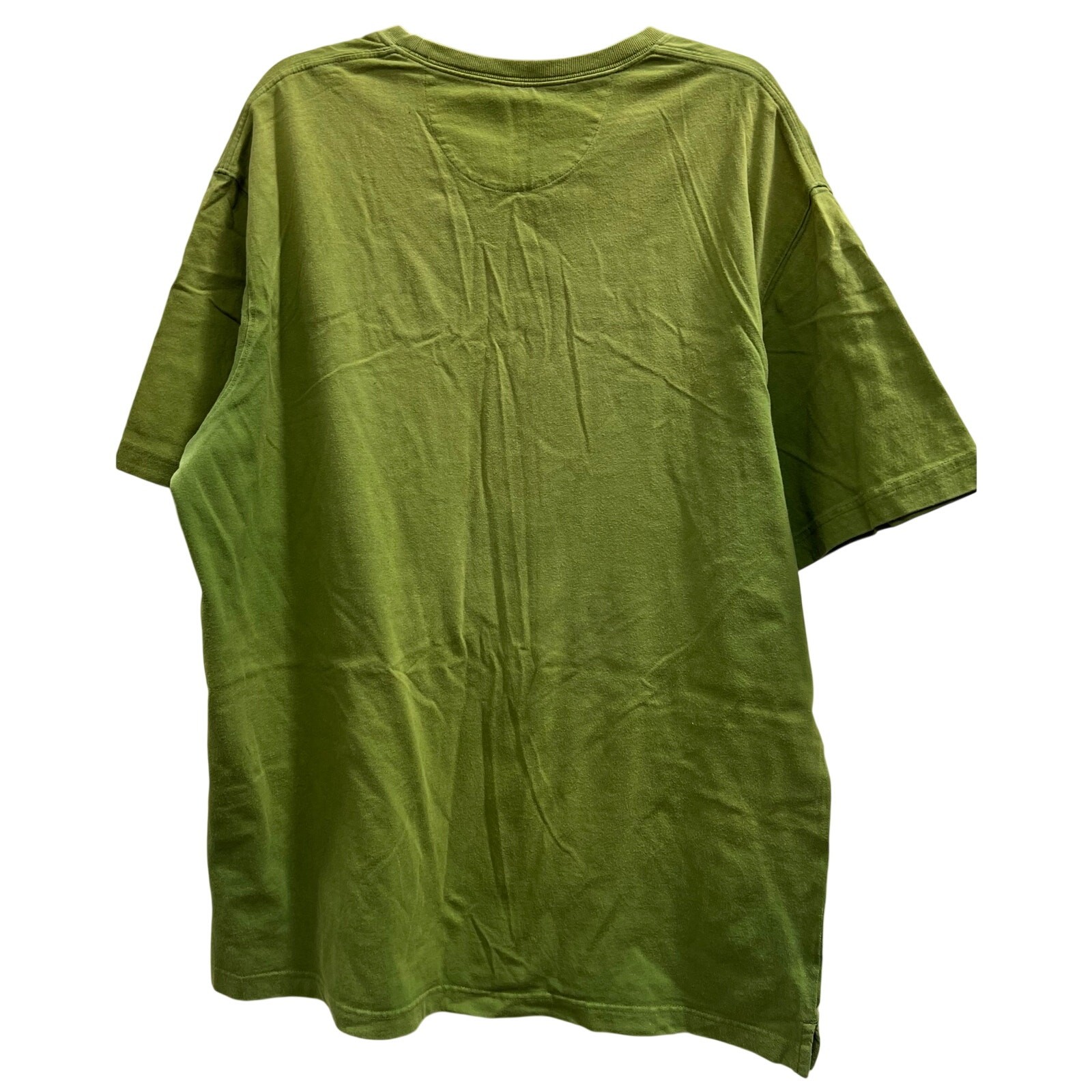 DULUTH TRADING CO. Longtail heavy lime green ombre tee sz L SEE DESCRIPTION gallery