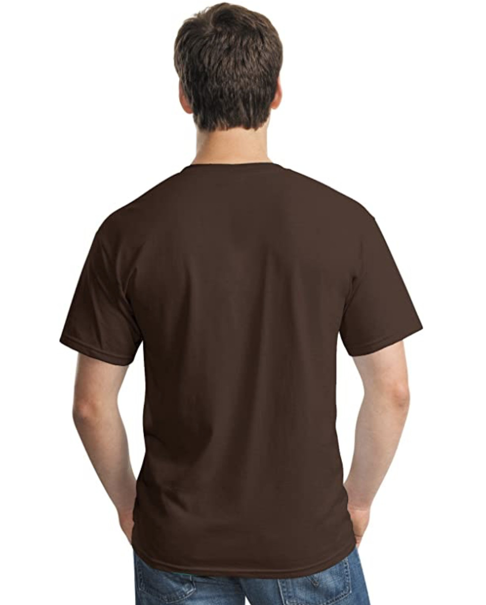 Gildan Heavy Cotton 5.3 oz. Adult Unisex T-Shirt (G500), Dark Chocolate, Small gallery