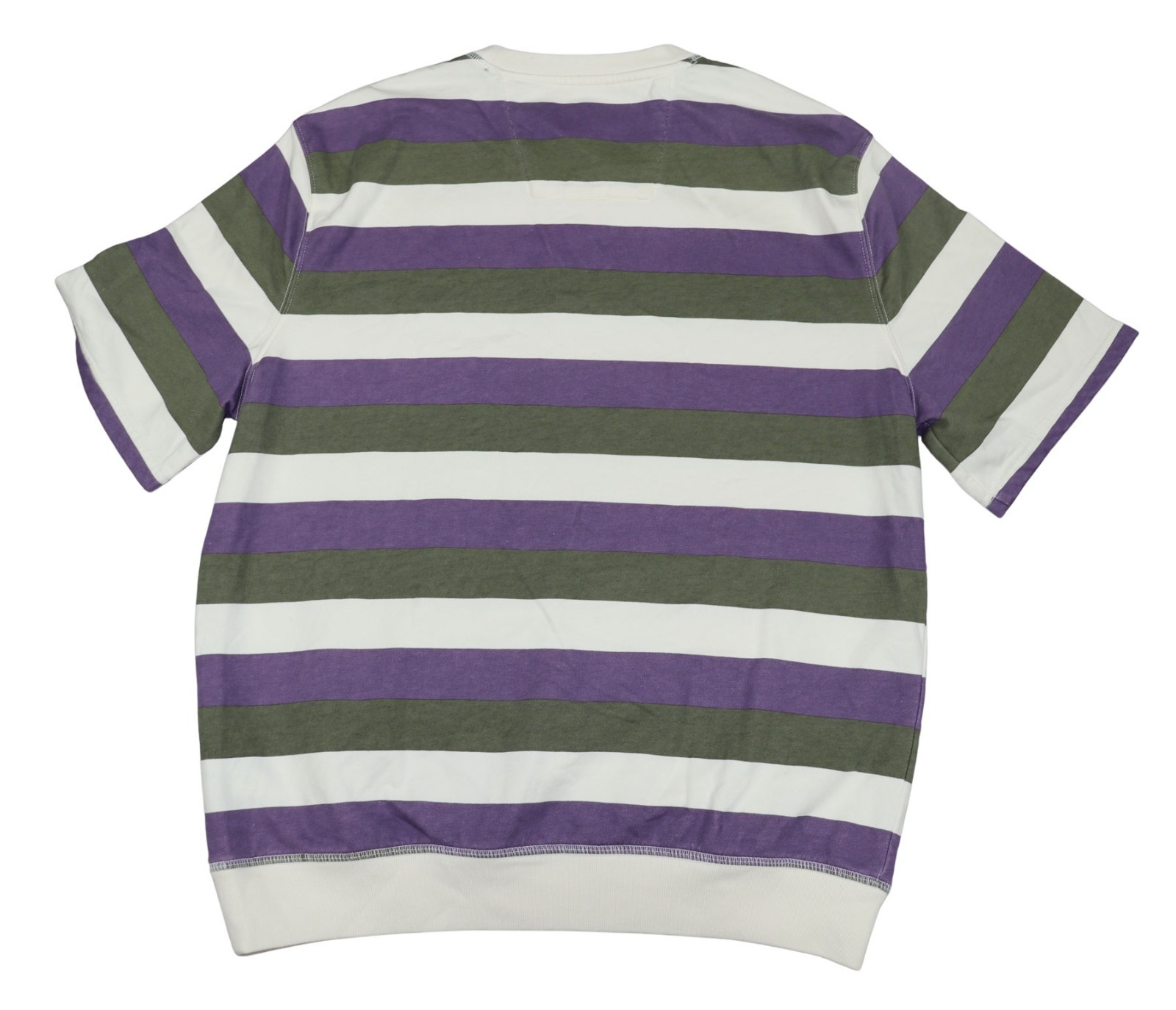Nautica Striped w/Kangaroo Pocket Crew Neck Short Sleeve Men's T-Shirt NWT Grape gallery