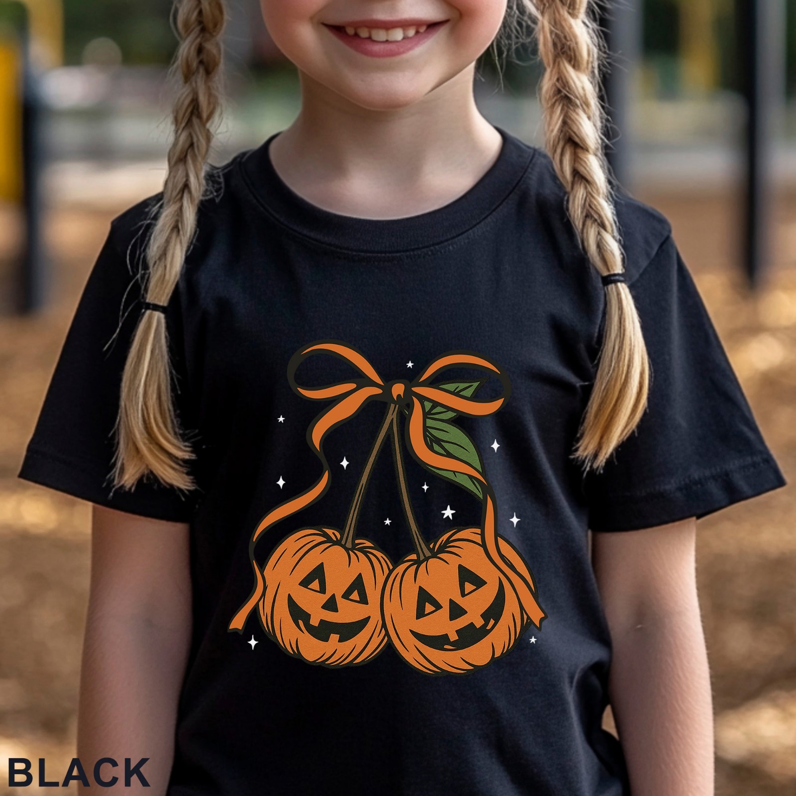 Pumpkin Cherries Autumn Girly Shirt, Halloween Pumpkin Shirt, Fall Theme, 203650 gallery