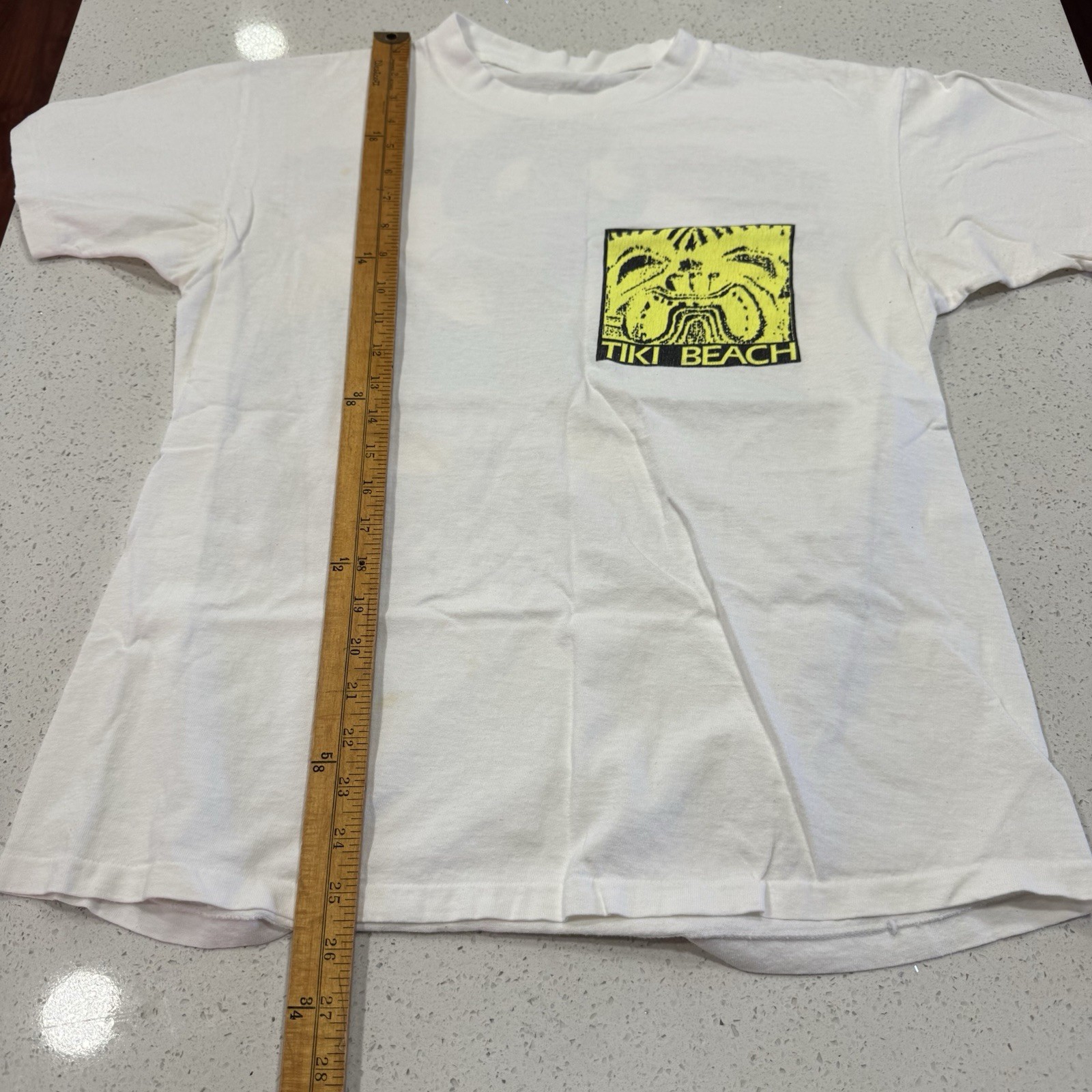 Vintage T Shirt Men Dual Double Side Single Stitch USA Tiki Beach Surf 90s Neon gallery