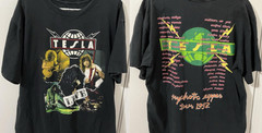 Early 90s Tesla Psychotic Supper Tour Rock Band T Shirt Graphic Tee S-5XL