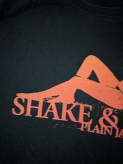 Plain Jane Homme Shake & Bake Summer Black Graphic pinup T-Shirt Men’s Large Y2K