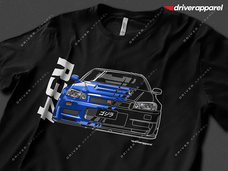 The Original Driver Apparel Nissan Skyline R34 Shirt – GTR Skyline, Nismo, JDM