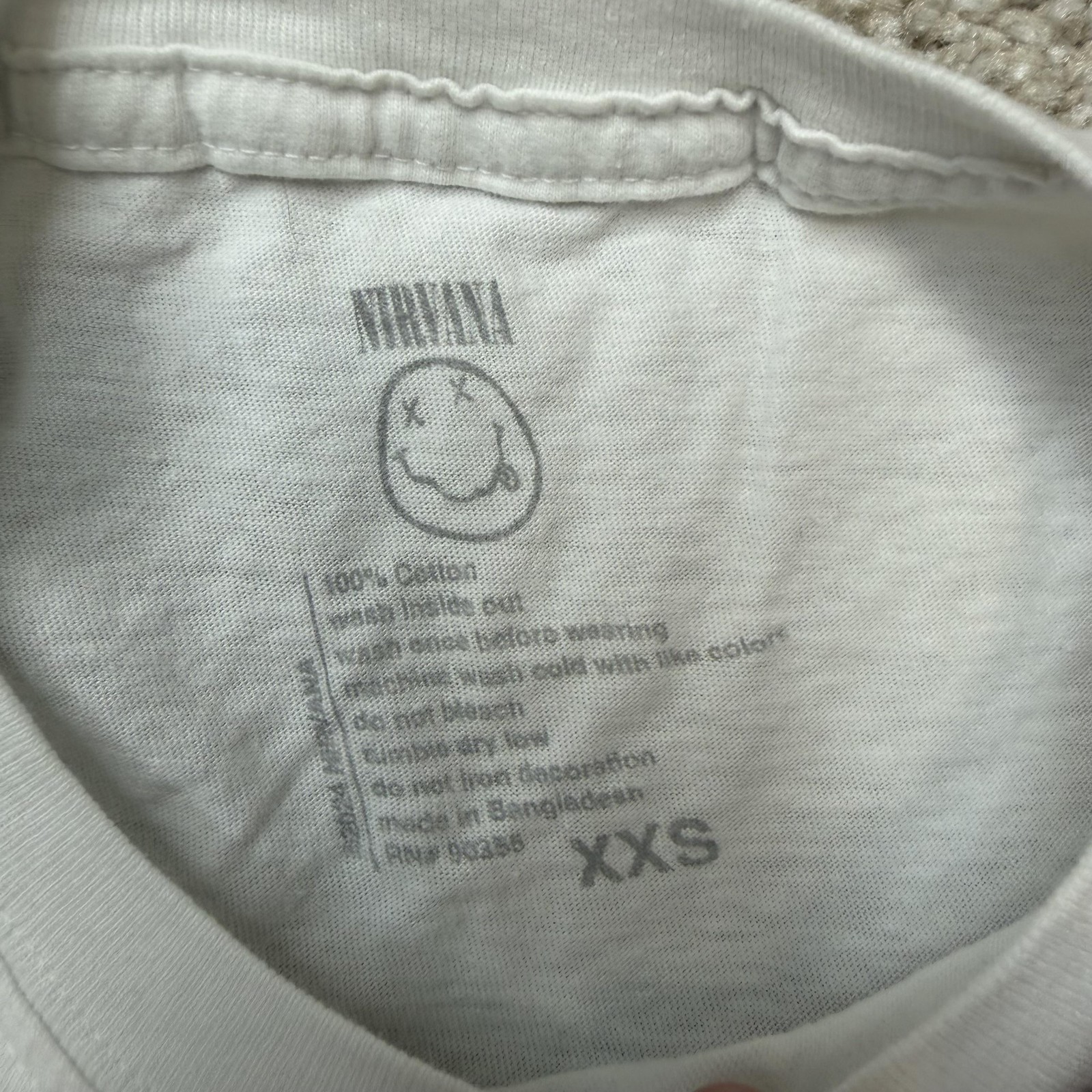 Nirvana Shirt Mens 2XS White Live 93 Angel Graphic Tee T-Shirt Rock Band Music gallery
