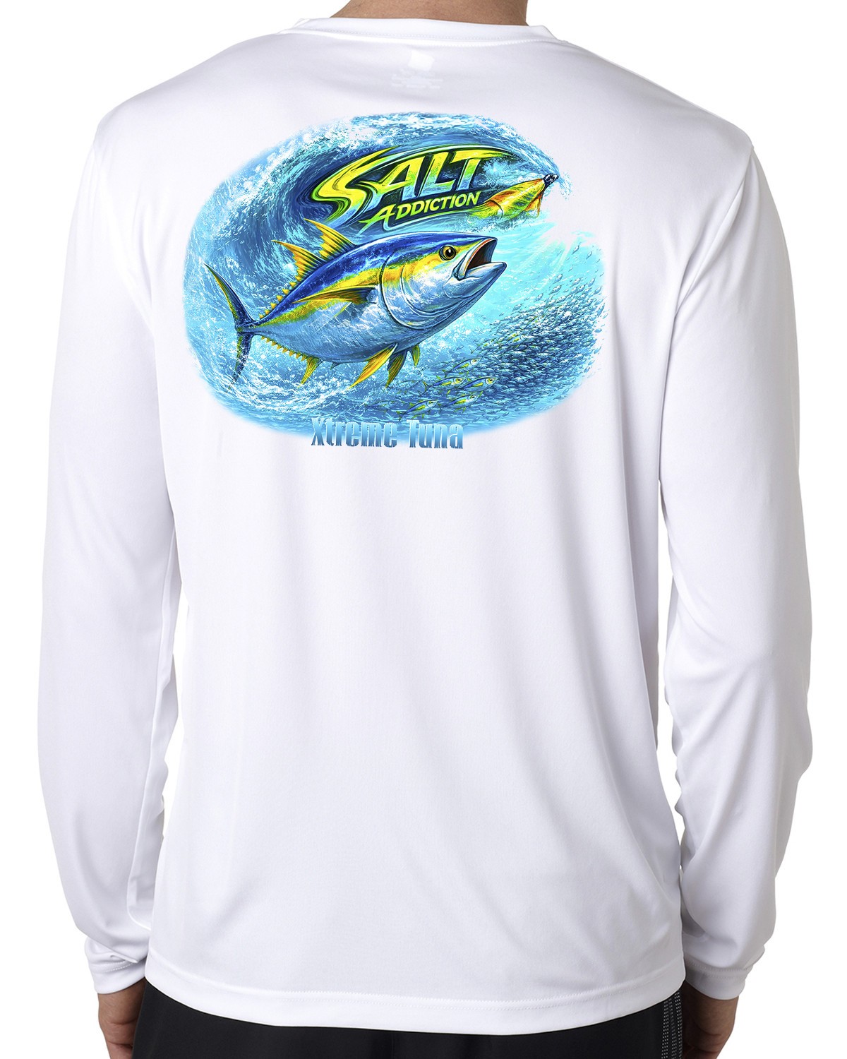 Salt Addiction Saltwater microfiber long sleeve dry fit style Tuna offshore mens gallery