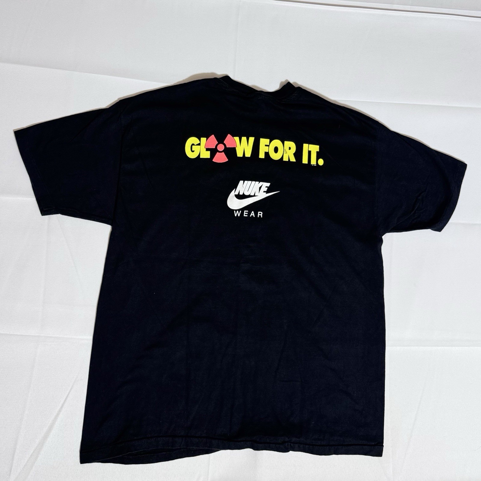 Hanes Beefy VTG Tee, Glow For It, Nuke Wear, USA, Single Stitch, Male, Black, XL gallery