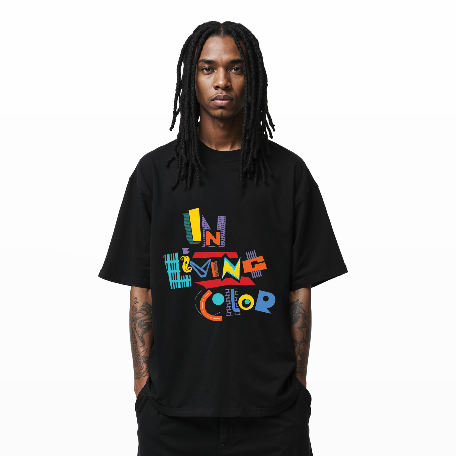 In Living Color Retro Graphic T-Shirt 90s Vintage TV Show Inspired ColorfulA 100 gallery