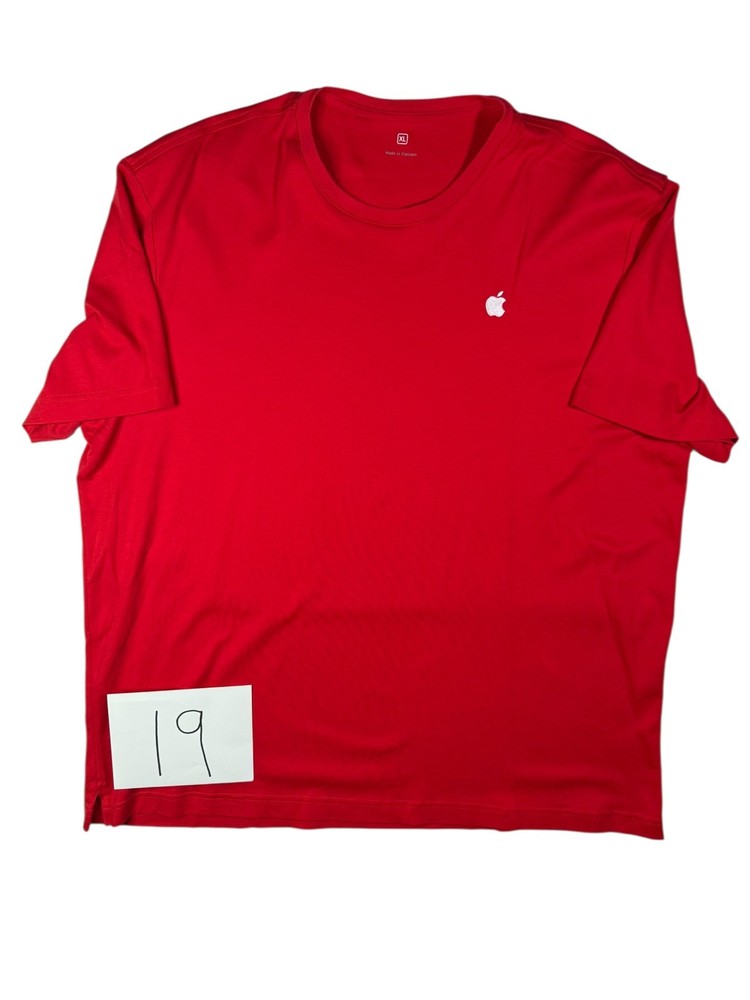 Apple Store Employee Mac Staff Uniform T Shirt Mens XL Red Embroidered Logo
