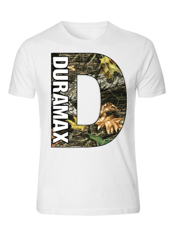 Duramax Big D Design Color White Tee S – 5XL T-Shirt Tee