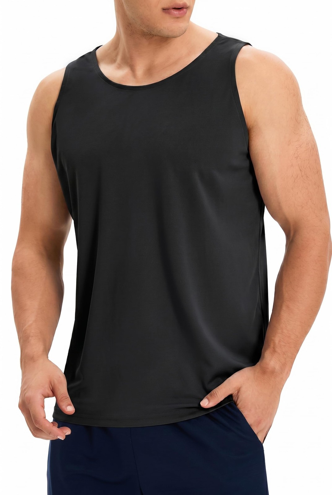 6 Pack Men's Quick Dry Workout Tank Tops Breathable Gym Sleeveless Muscle Shi... gallery