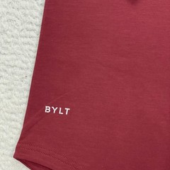 BYLT Drop Cut LUX Long Sleeve Stretch Red Shirt Men’s Large NWT
