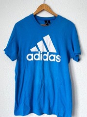 Adidas Men’s Essential Logo T-Shirt – Blue – Size M – Cotton – CZ7511