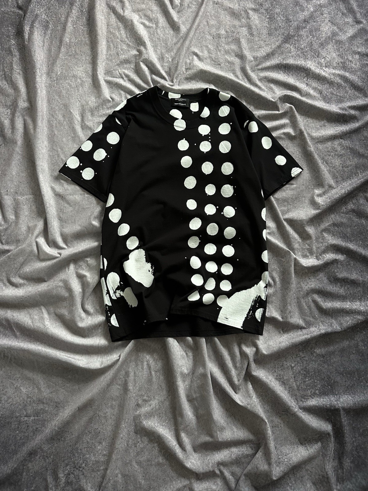 Nude: Masahiko Maruyama Distortion 3 By Pr-7 Dotted Black Tee Size 0