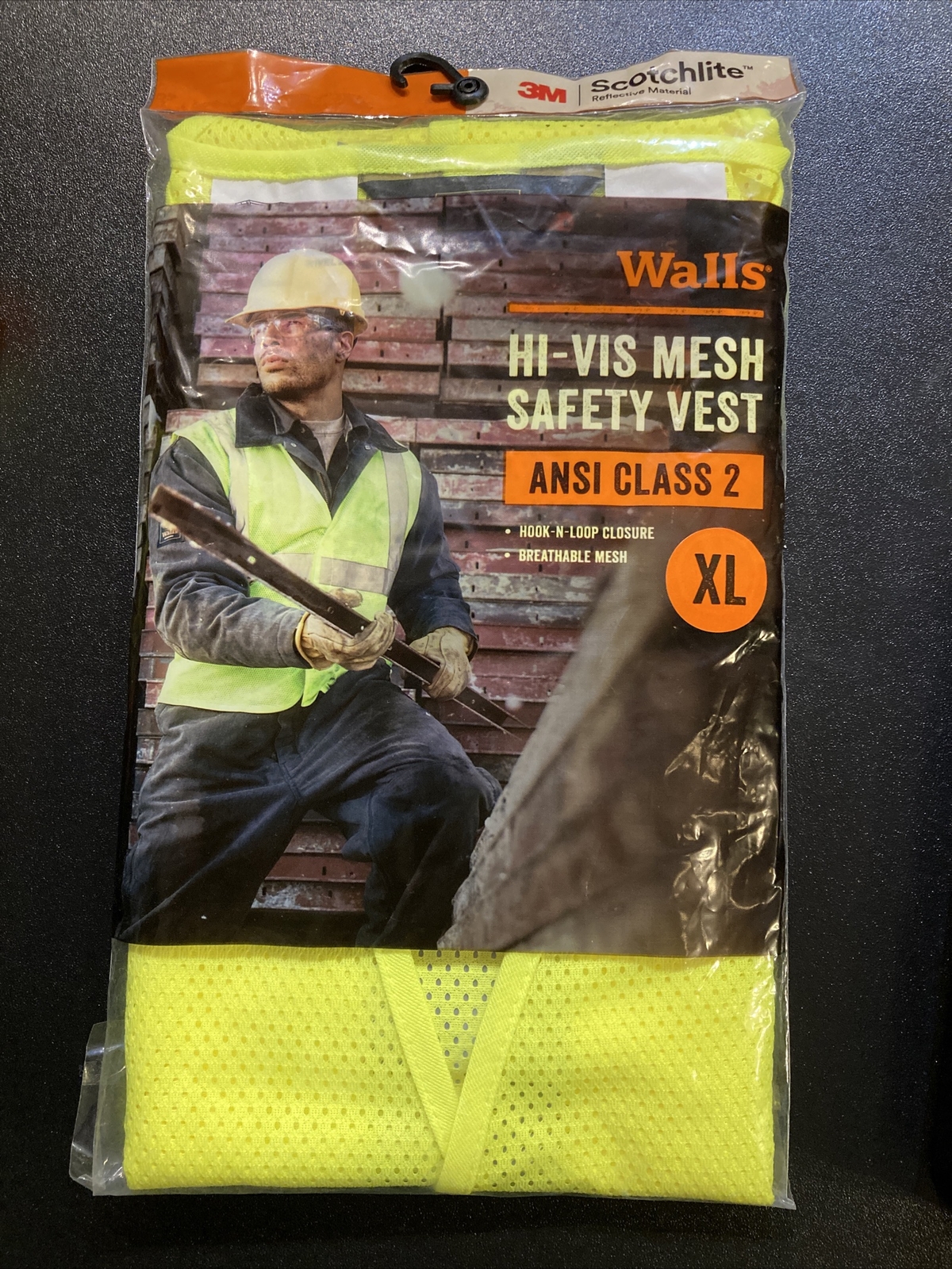 Safety Vest Walls Hi-Vis Mesh Safety Vest ANSI Class 2 XL