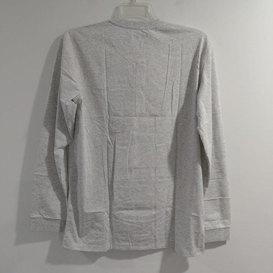 TacVAsen Mens Light Gray Long Sleeve Henley Pocket T Shirt Outdoor Sports Size M gallery