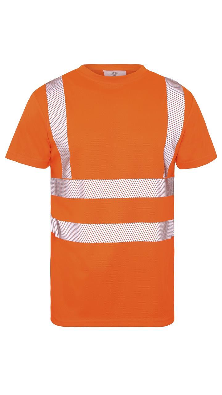 New Mens Hi Vis Viz Visibility Short Sleeve Safety Work Crew Neck Hi Viz T-Shirt gallery