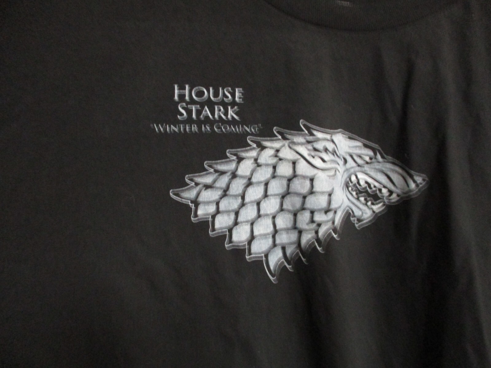 Game Of Thrones Stark Winter Is Coming T-Shirt Men's Black 3XLT Never Worn gallery