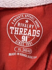 Rivalry Threads UGA Georgia Bulldogs Red Hooded Henley Shirt Mens XL