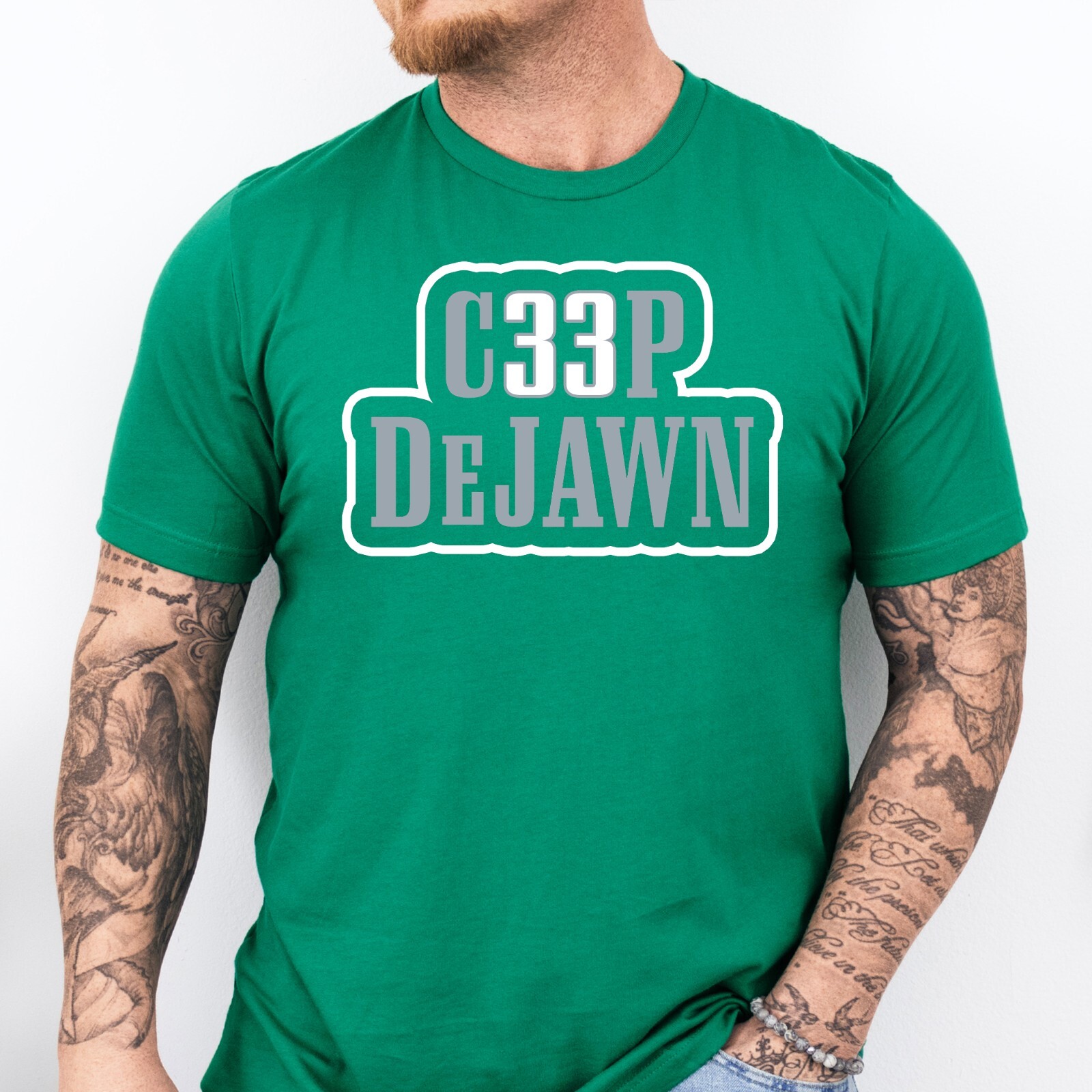 C33P DEJAWN | Philadelphia Football themed Soft Ring Spun Cotton T-Shirt gallery