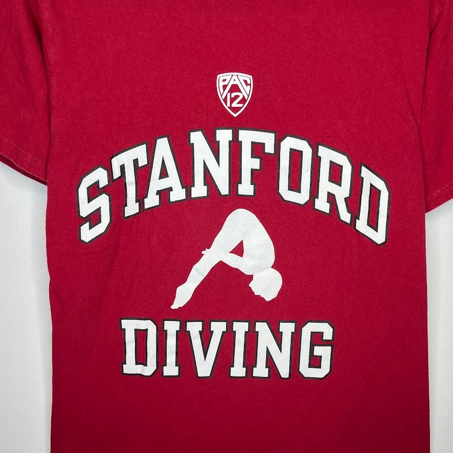 Champion Stanford Diving Graphic Tee Cardinal Red PAC-12 Men’s Size S gallery