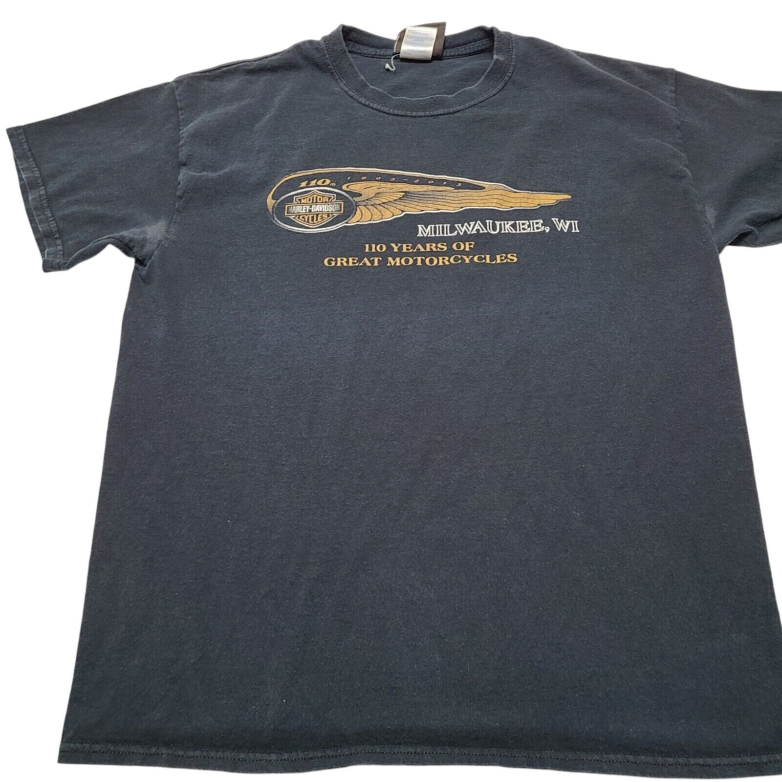 Vtg Harley-Davidson Museum Milwaukee T-Shirt 110th Year Anniversary Men's Large gallery