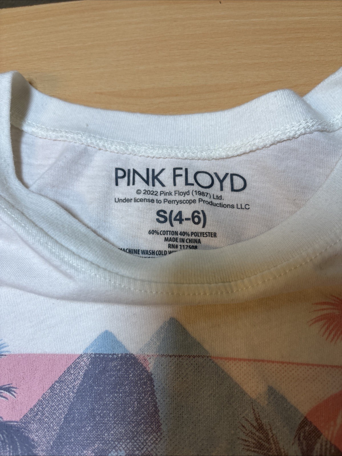 Pink Floyd "The Dark Side of the Moon" T-Shirt Small 4-6. See Description. gallery