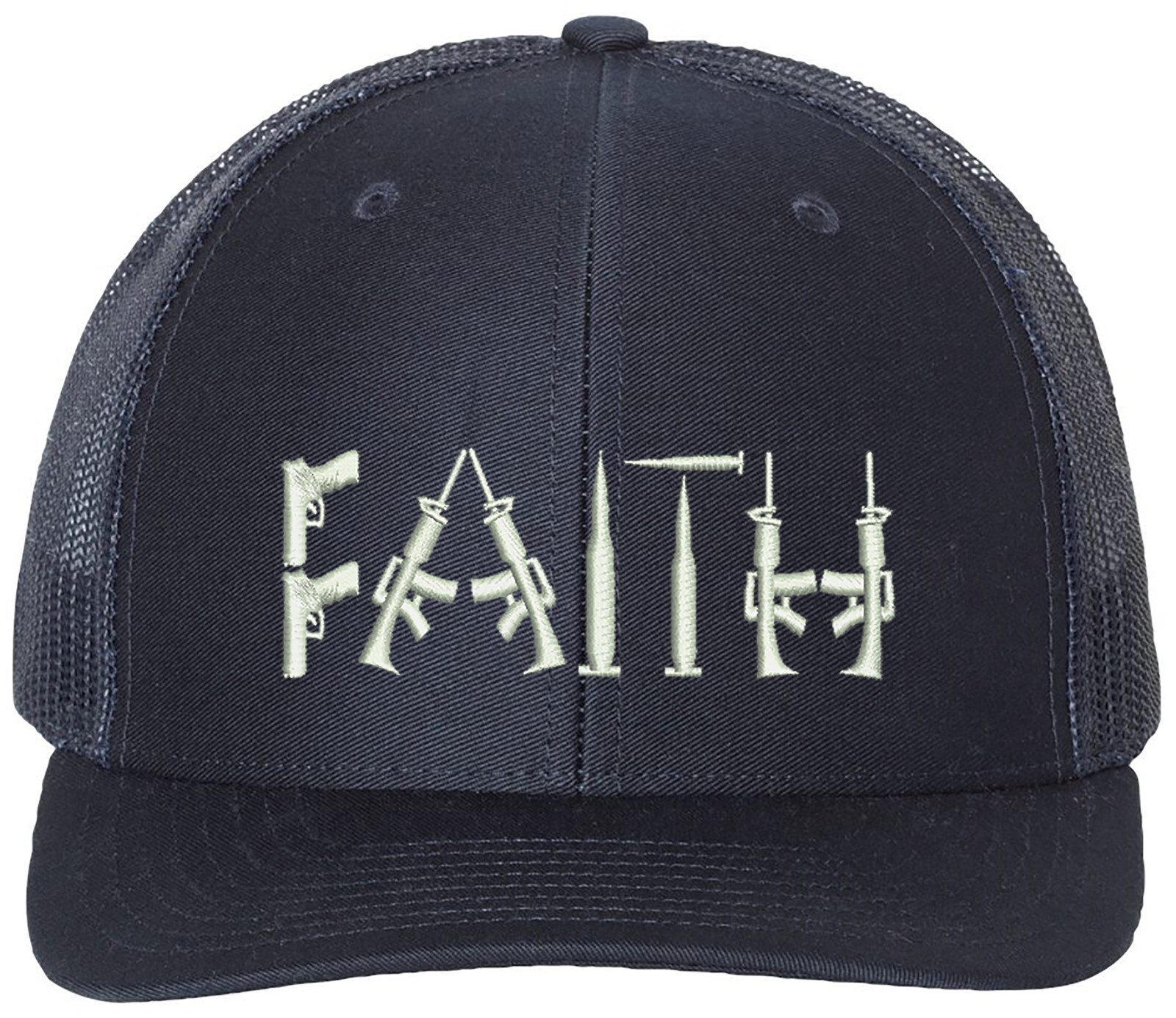 Faith Guns 2nd Amendment Richardson Embroidered One Size Fits All Trucker Hat gallery