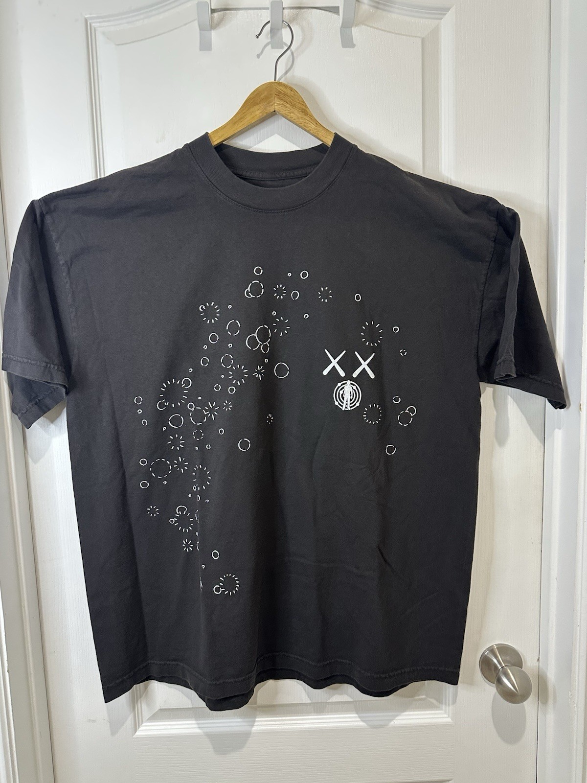 KAWS x Kid Cudi Moon Man Glow In The Dark Shirt Size XL NEW, NEVER WORN gallery