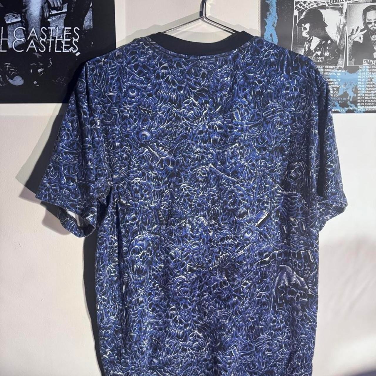 Lurking Class blue all over print gore tee Size L gallery