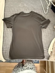 Bylt split hem shirt. Charcoal grey. Large.